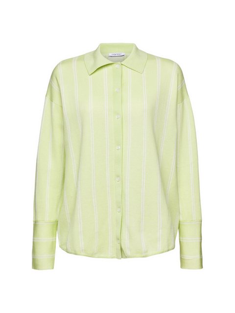Esprit Langarmhemd Gestreifter Pullover mit Knöpfen günstig online kaufen