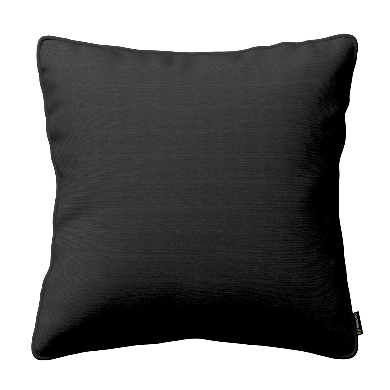 Kissenhülle Gabi mit Paspel, schwarz, 45 x 45 cm, Loneta (133-06) günstig online kaufen