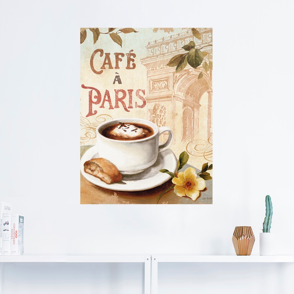 Artland Wandbild "Kaffee in Europa I", Getränke, (1 St.), als Poster, Wanda günstig online kaufen