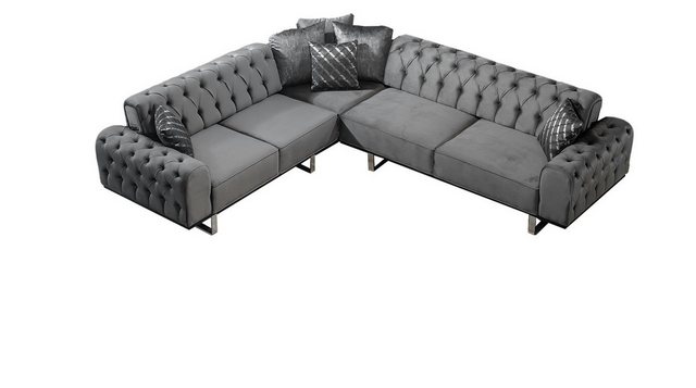 Villa Möbel Ecksofa Lily, Set, mit Relax-/Bettfunktion durch umklappbare Rü günstig online kaufen