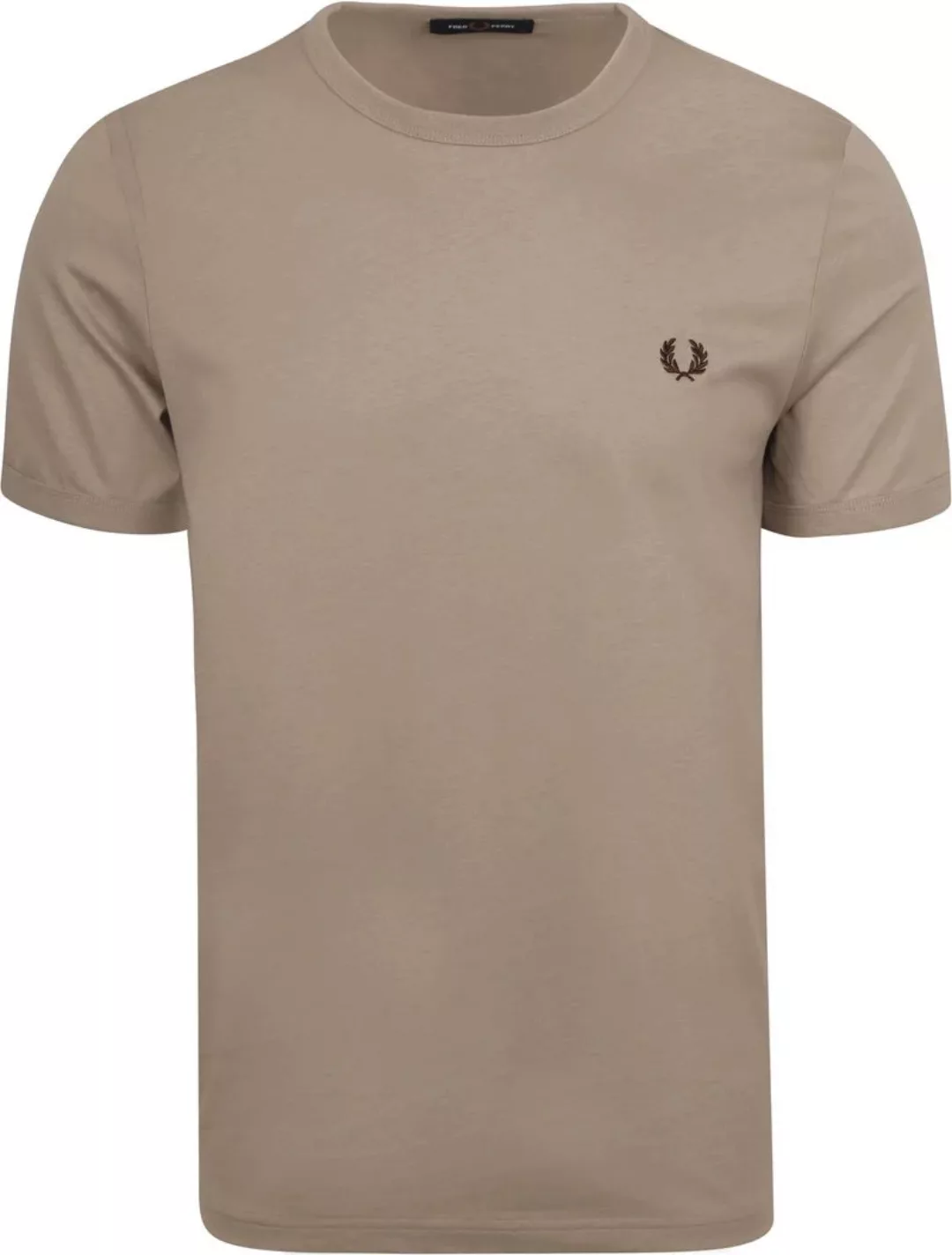 Fred Perry Ringer T-Shirt Beige U84 - Größe S günstig online kaufen
