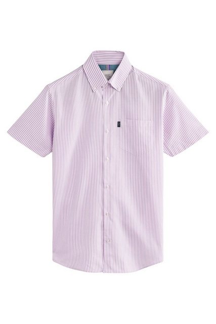 Next Kurzarmhemd Bügelleichtes Slim Fit Button-down-Kurzarmhemd (1-tlg) günstig online kaufen