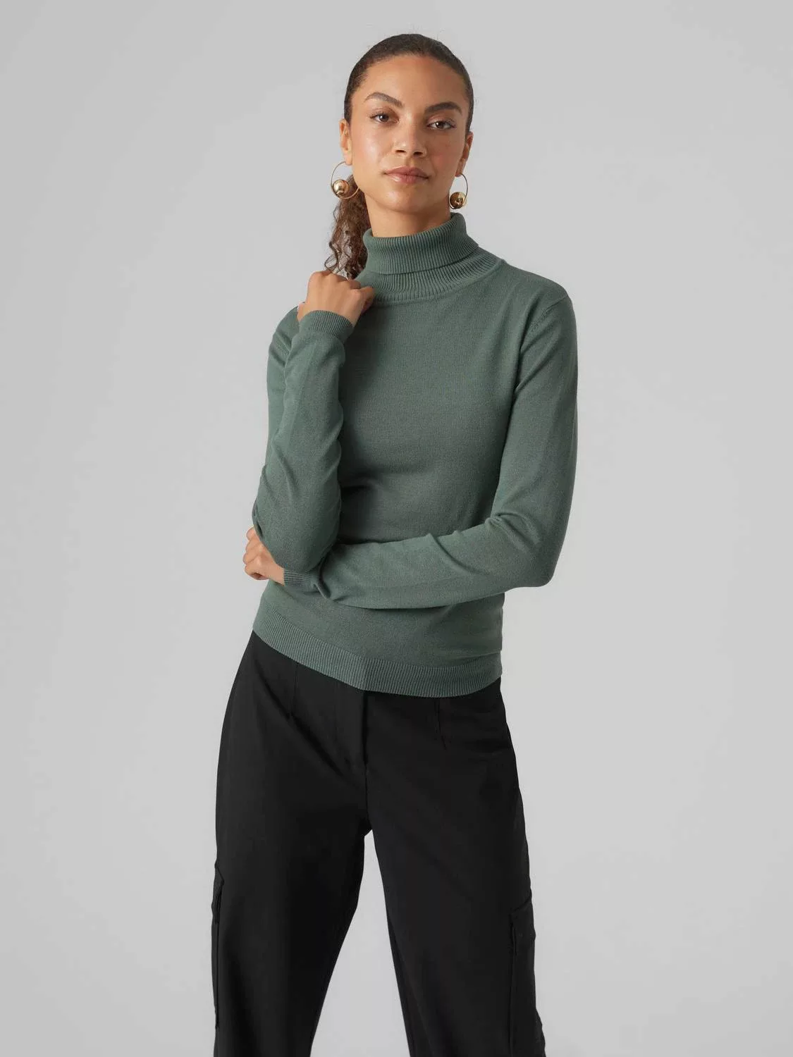 Vero Moda Rollkragenpullover "VMGLORY LS ROLLNECK BLOUSE GA NOOS" günstig online kaufen