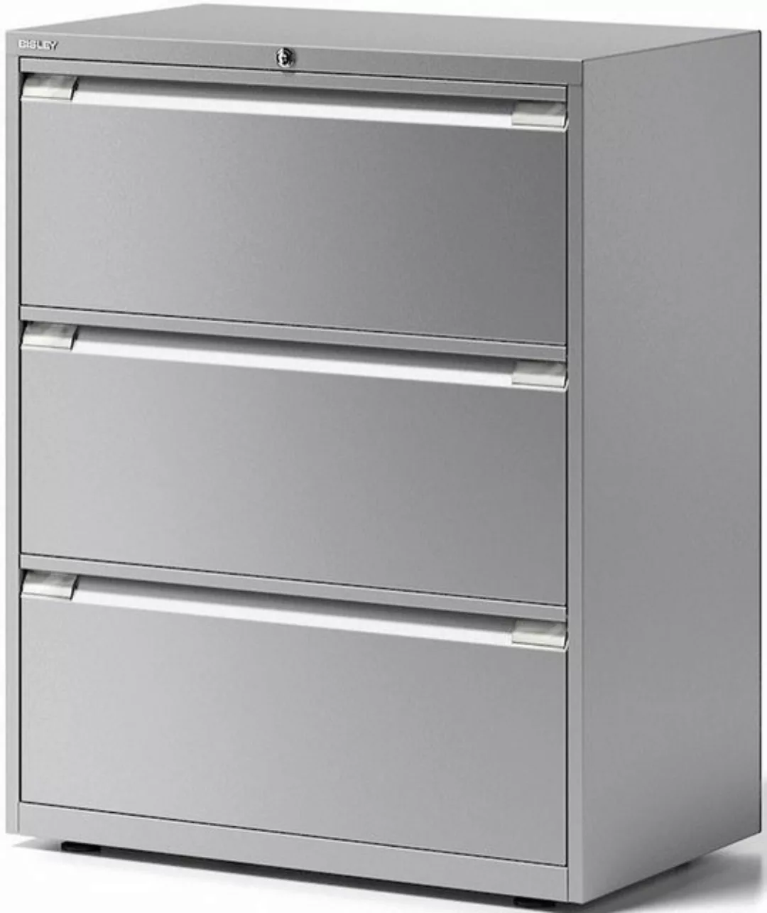 Bisley Aktenschrank Schubladenschrank Essentials 3 Schubladen silber günstig online kaufen