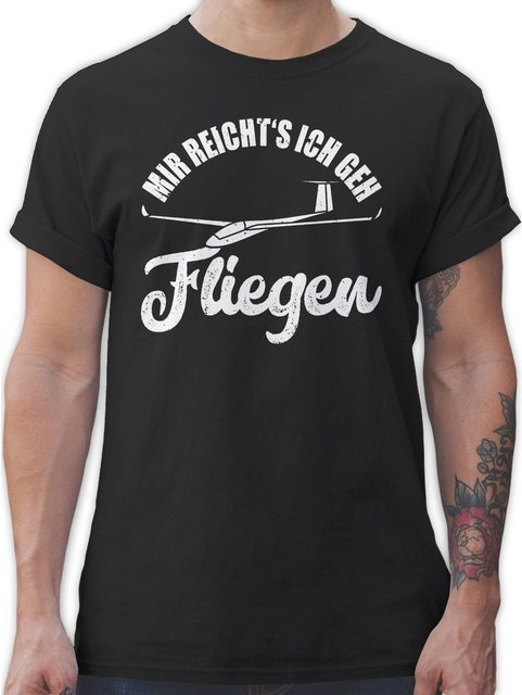 Shirtracer T-Shirt Mir reicht's ich geh fliegen - Geschenk Segelflieger Seg günstig online kaufen