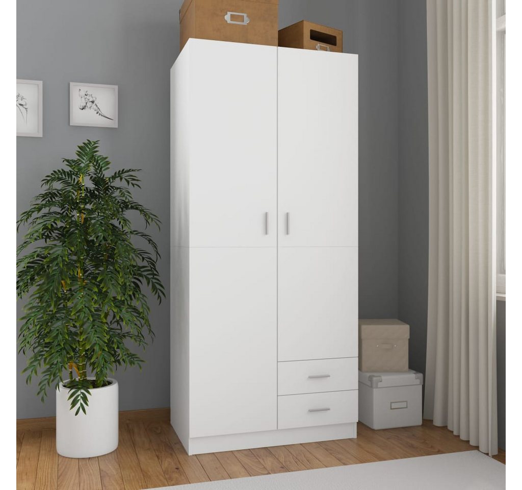 vidaXL Schrankmodule Kleiderschrank Weiß 80x52x180 cm Holzwerkstoff günstig online kaufen