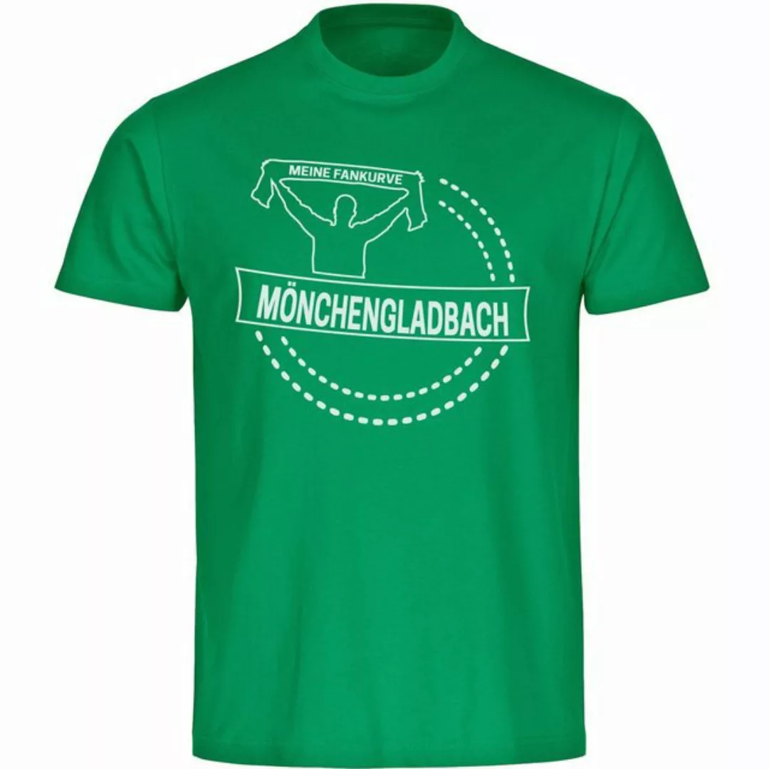 multifanshop T-Shirt Herren Mönchengladbach - Meine Fankurve - Männer günstig online kaufen