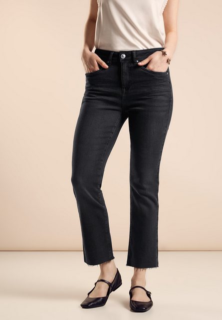 STREET ONE 5-Pocket-Jeans "Denim-Kick Flared", slim fit mit Stretch günstig online kaufen