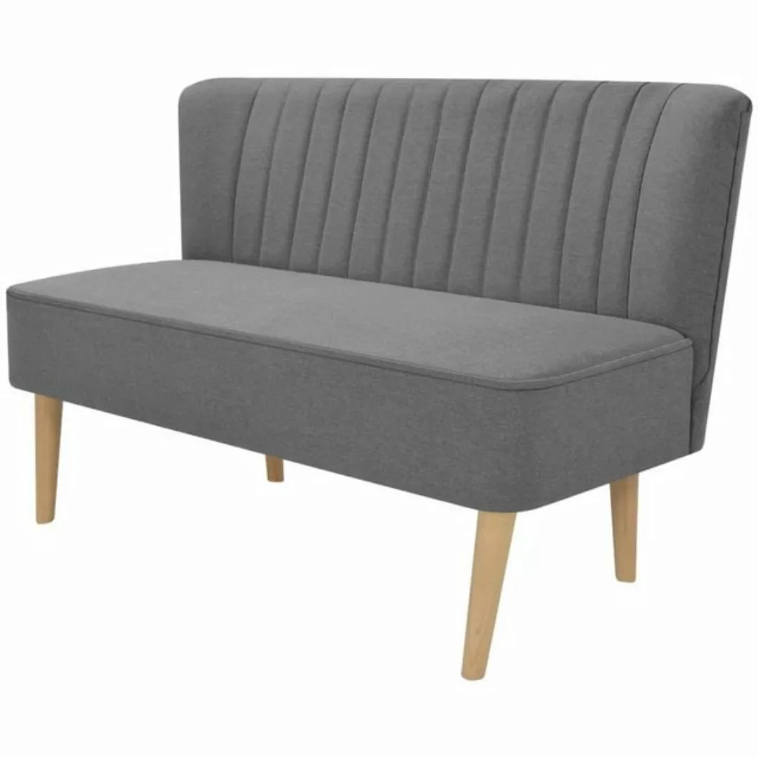 Sofa Stoff 117 X 55,5 X 77 Cm Hellgrau günstig online kaufen