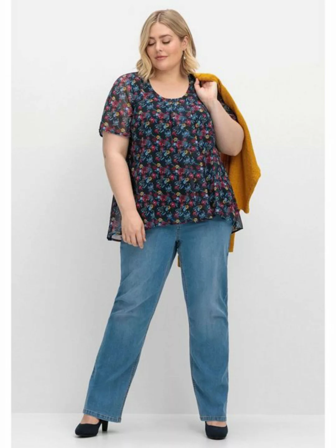 Sheego Stretch-Jeans Große Größen mit Bodyforming-Effekt günstig online kaufen