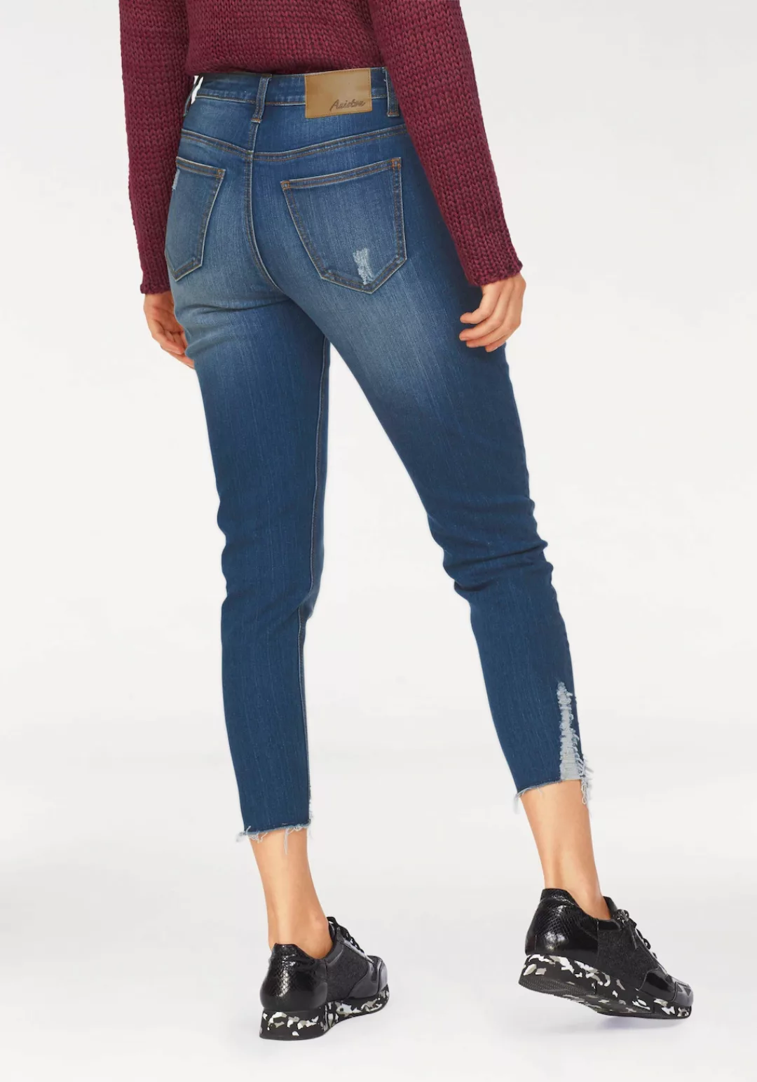 Aniston CASUAL Skinny-fit-Jeans mit Destroyed-Effekt günstig online kaufen