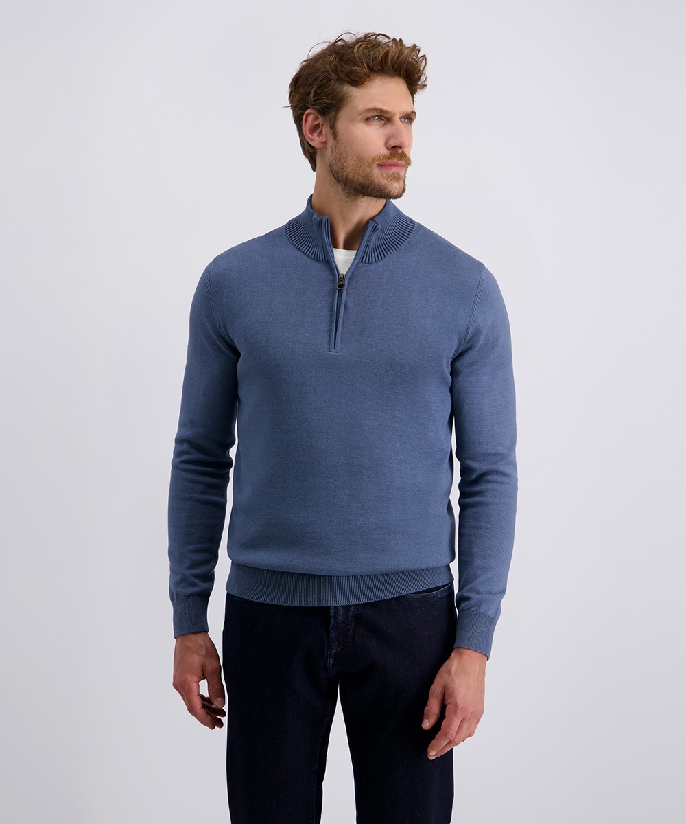Pierre Cardin Strickpullover, mit Troyer Kragen günstig online kaufen