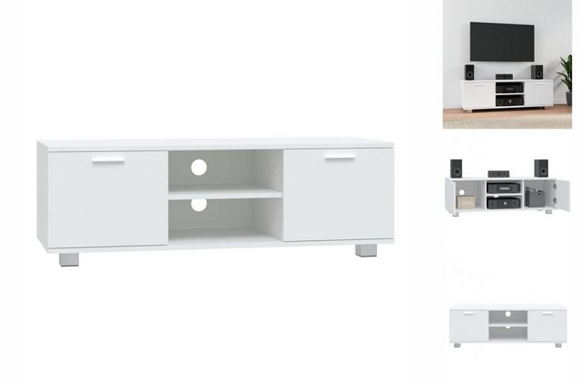 vidaXL TV-Schrank TV Schrank Fernsehschrank Lowboard Regal Sideboard Weiß 1 günstig online kaufen