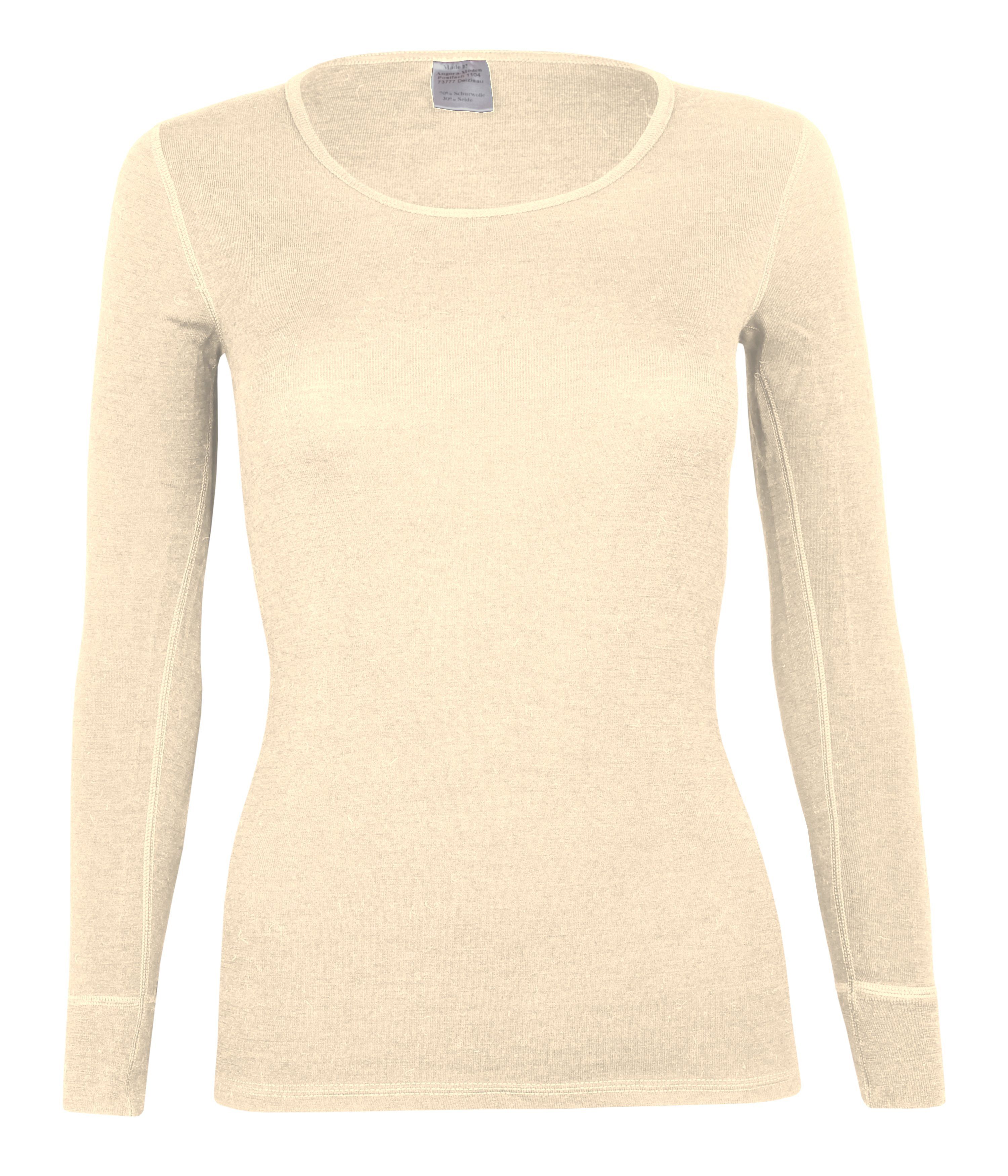 wobera NATUR Unterhemd Langarmshirt/Unterhemd langarm/Unterziehshirt Damen günstig online kaufen