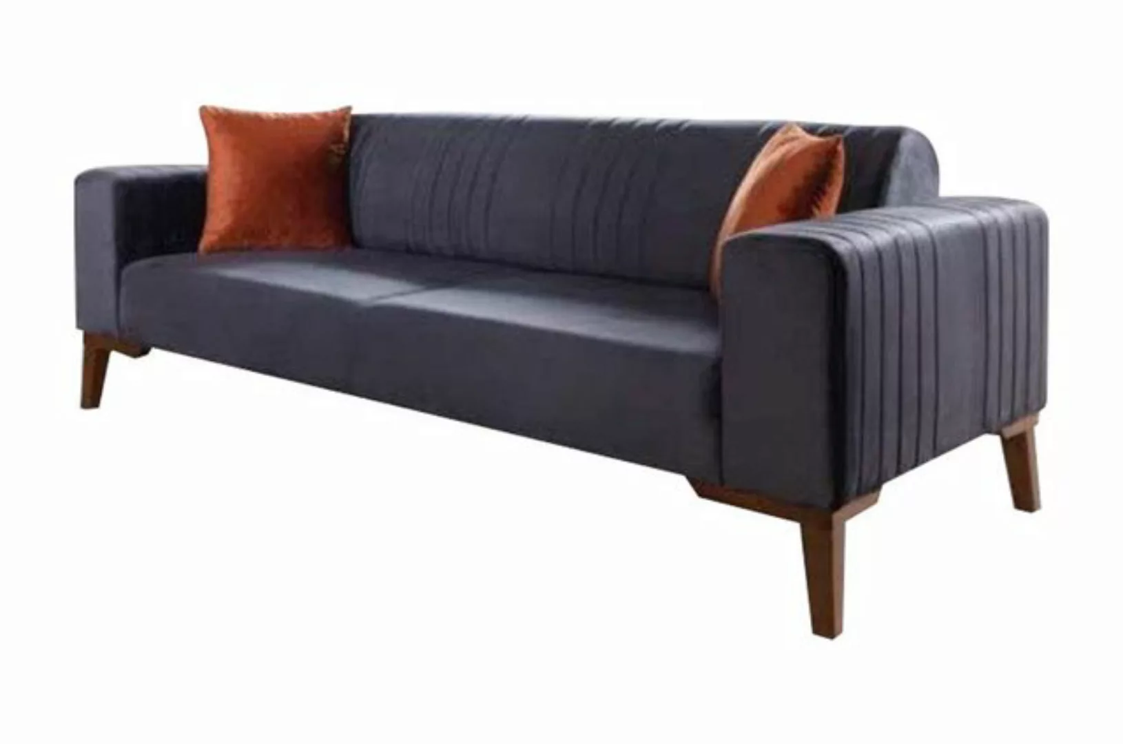 JVmoebel Sofa Grauer Dreisitzer Couch Couchen Sofa Elegante Sitzmöbel, Made günstig online kaufen