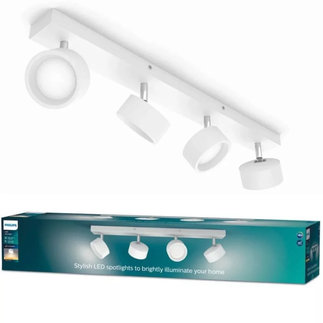 LED Deckenspot Bracia in Weiß 4x 5,5W 2200lm günstig online kaufen