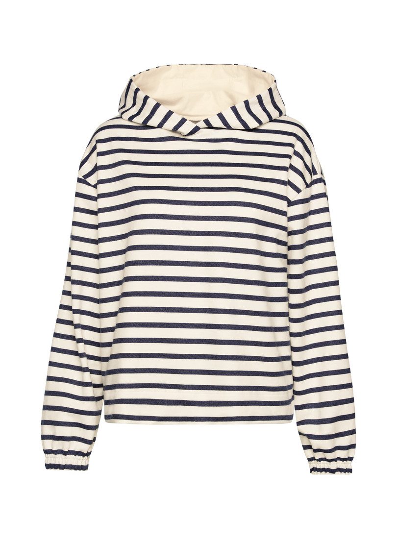 Trigema Kapuzensweatshirt TRIGEMA Hoodie mit Ringelmuster günstig online kaufen