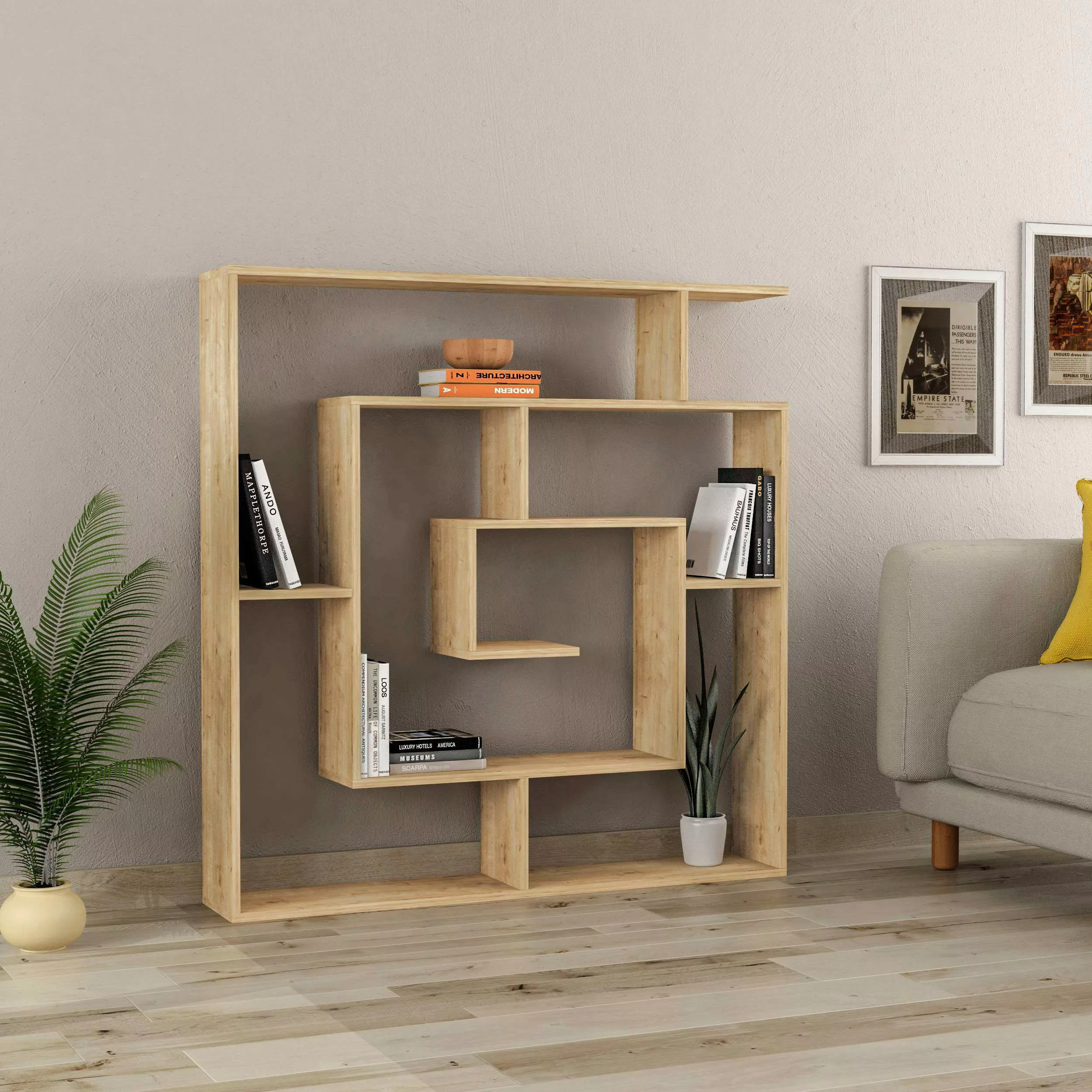 Decortie Bücherregal "Labirent Bücherregal", (Packung), Leichte Montage, La günstig online kaufen