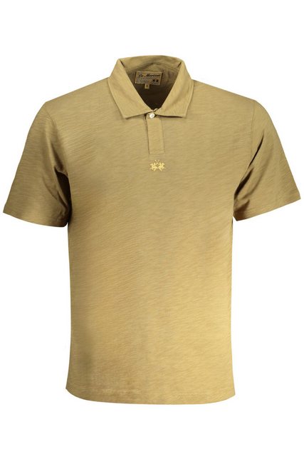 La Martina Poloshirt Herren Kurzarm Poloshirt grün mit Stickerei und günstig online kaufen