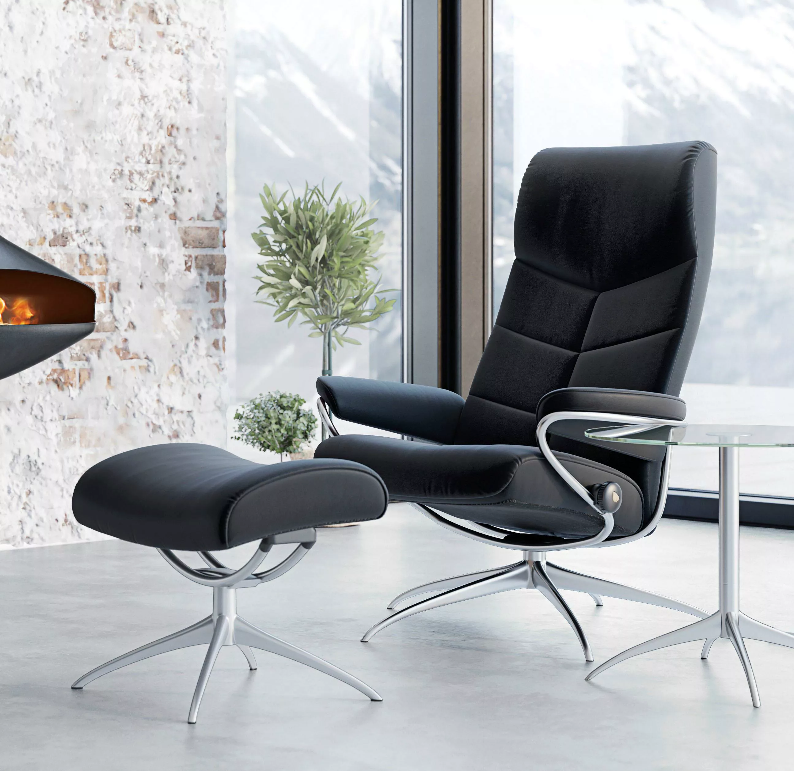 Stressless® Relaxsessel »Dublin«, (Set, Relaxsessel mit Hocker), mit Hocker günstig online kaufen