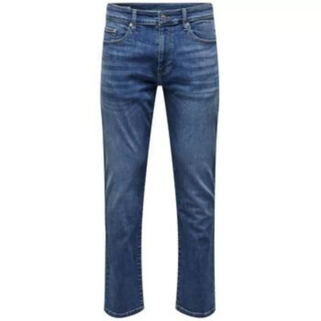 Only & Sons Herren Jeans ONSWEFT REG 6755 - Straight Fit - Blau - Medium Bl günstig online kaufen