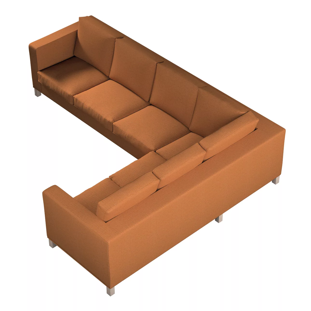 Bezug für Karlanda Sofa Ecke links, orange, 36cm x 30cm x 50cm, Madrid (162 günstig online kaufen