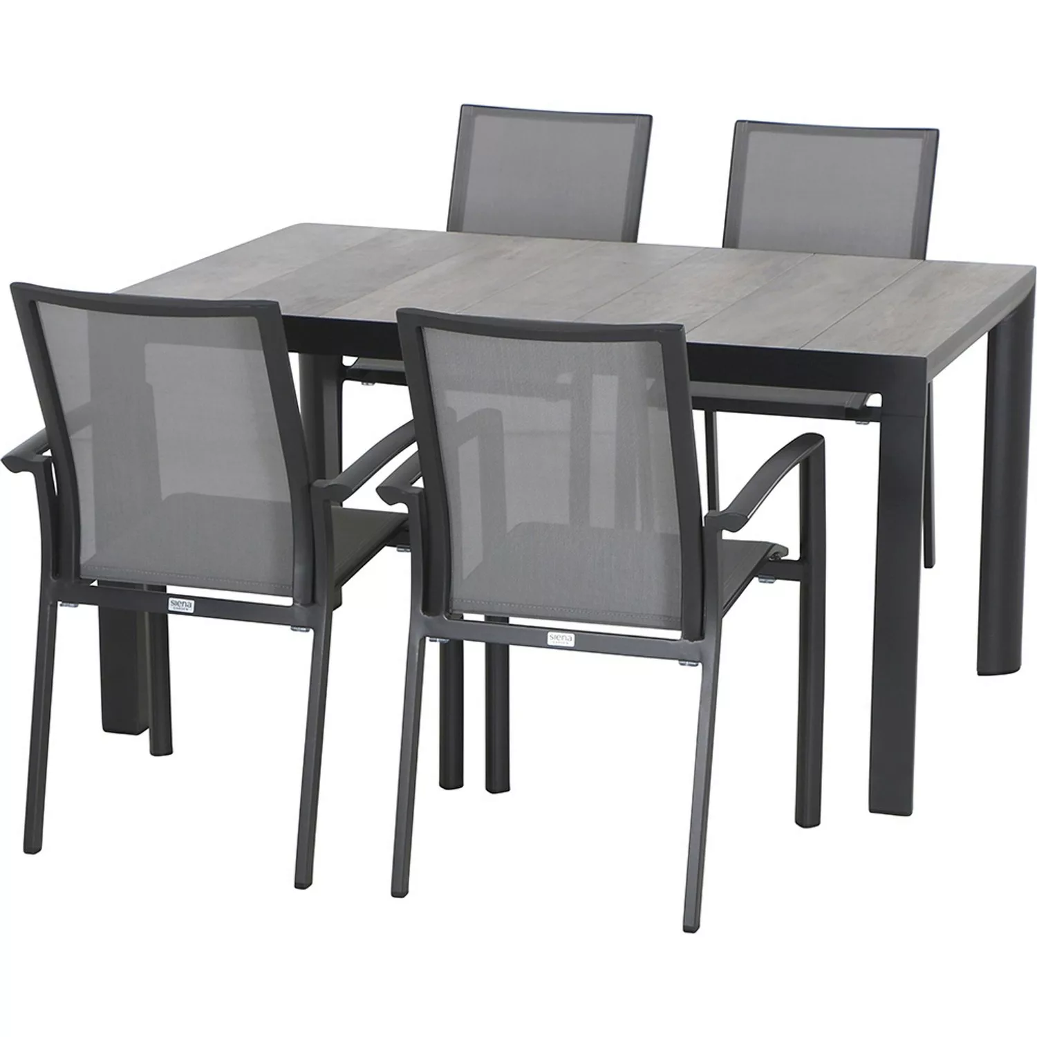 Siena Garden Dining-Set Velia 5-teilig 4 x Sessel 1 x Tisch günstig online kaufen