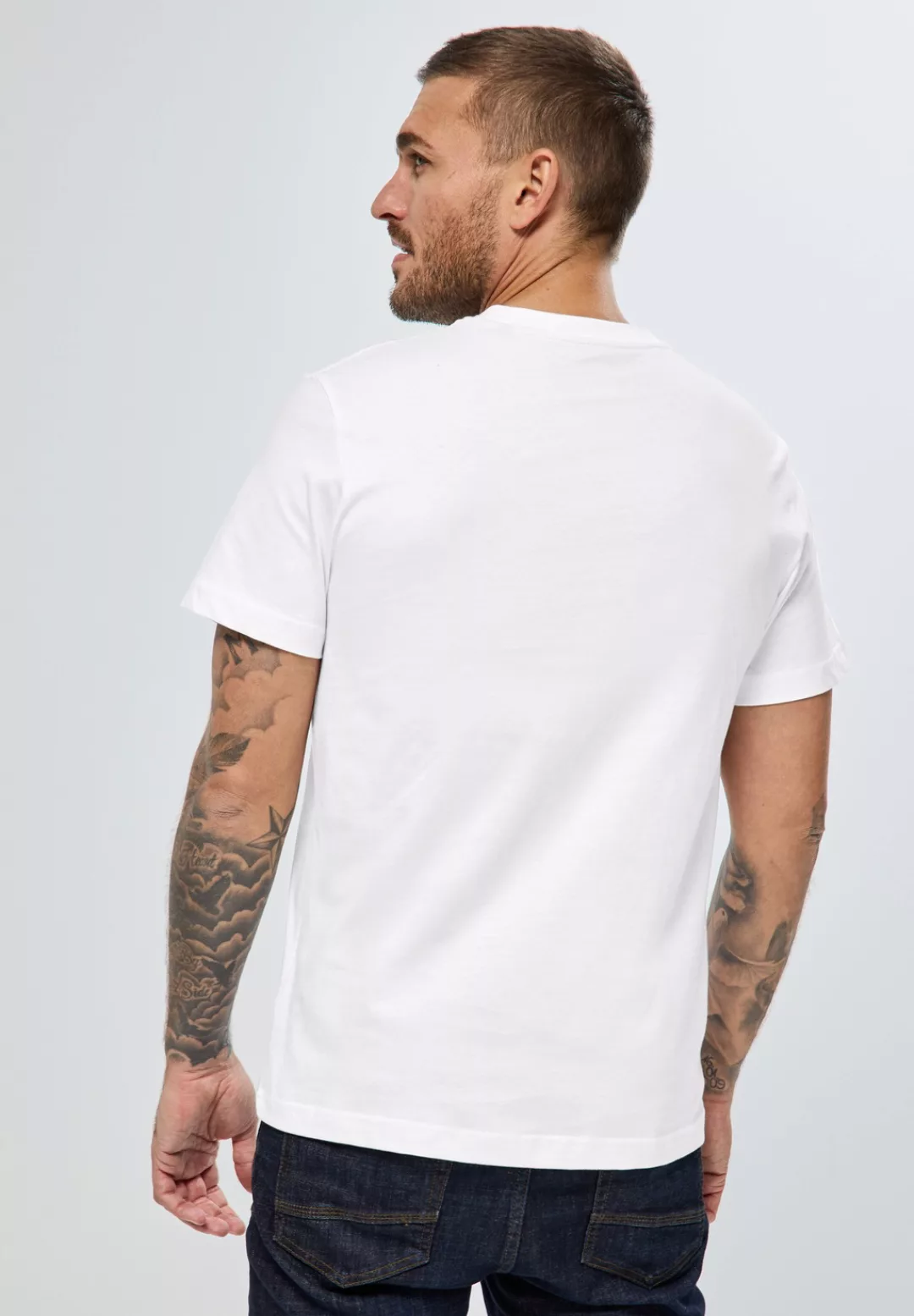 STREET ONE MEN T-Shirt, mit Rundhalsausschnitt günstig online kaufen