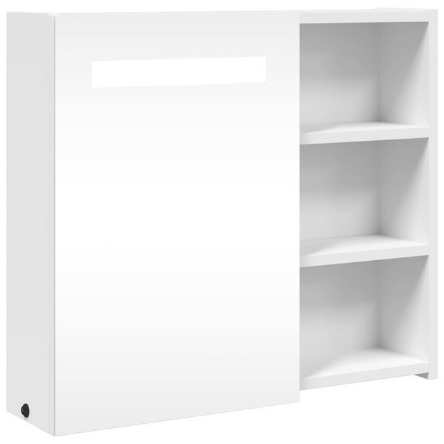 vidaXL Spiegelschrank Spiegelschrank mit LED-Beleuchtung Weiß 60x13x52 cm günstig online kaufen