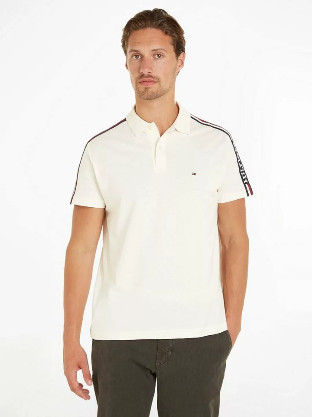 Tommy Hilfiger Poloshirt GLOBAL STRIPE MONOTYPE REG POLO mit Logostickerei günstig online kaufen