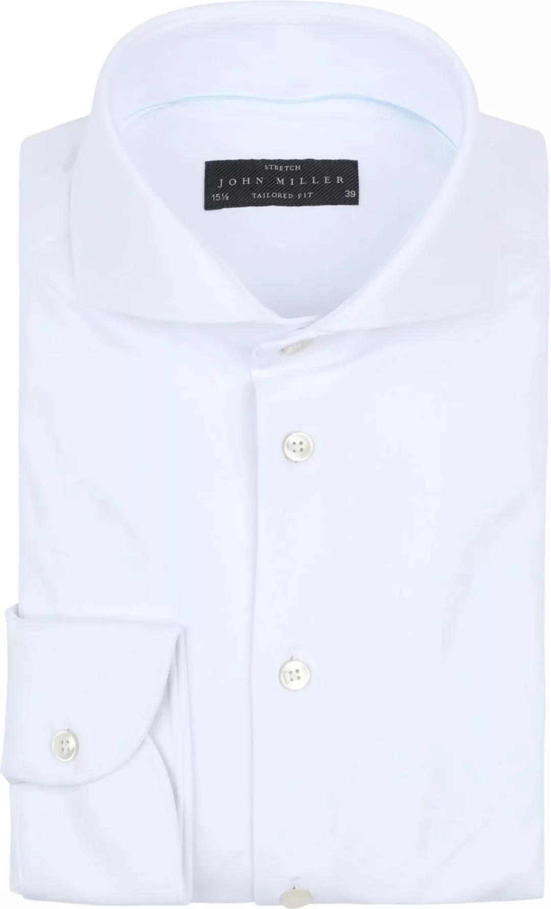 John Miller Hemd Hyperstretch Weiß - Größe 45 günstig online kaufen