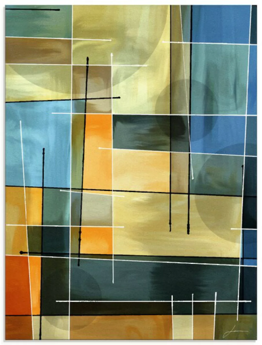 Artland Glasbild "Gegenbalance I", Muster, (1 St.), in verschiedenen Größen günstig online kaufen