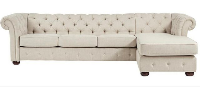 Xlmoebel Ecksofa Beiges Ecksofa Wohnlandschaft mit Chesterfield Design, Her günstig online kaufen