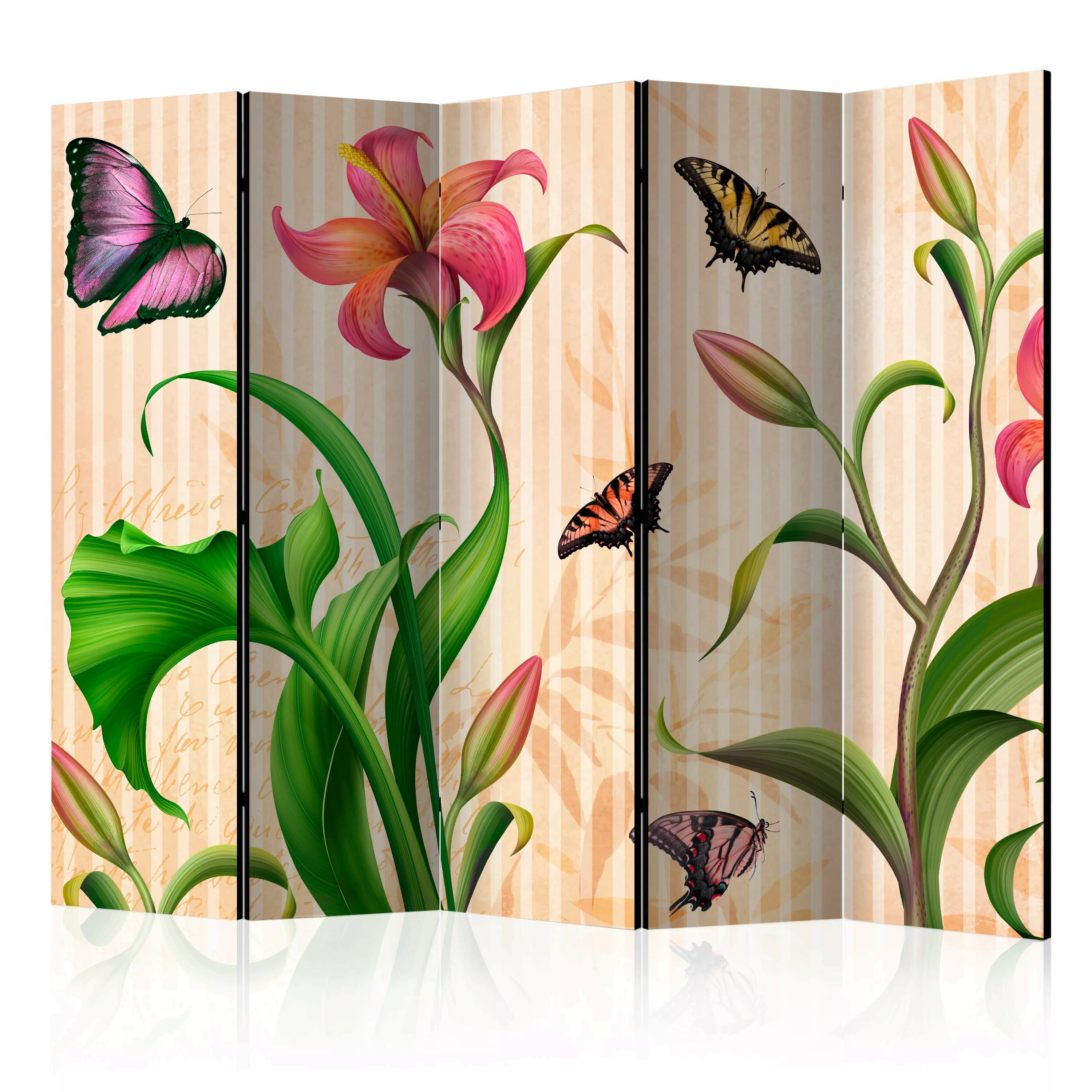 5-teiliges Paravent - Vintage - Spring Ii [room Dividers] günstig online kaufen