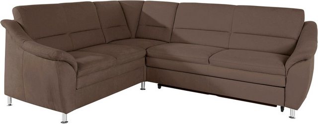 Places of Style Ecksofa "Cardoso L-Form", Federkern, wahlweise mit Bett, Sc günstig online kaufen