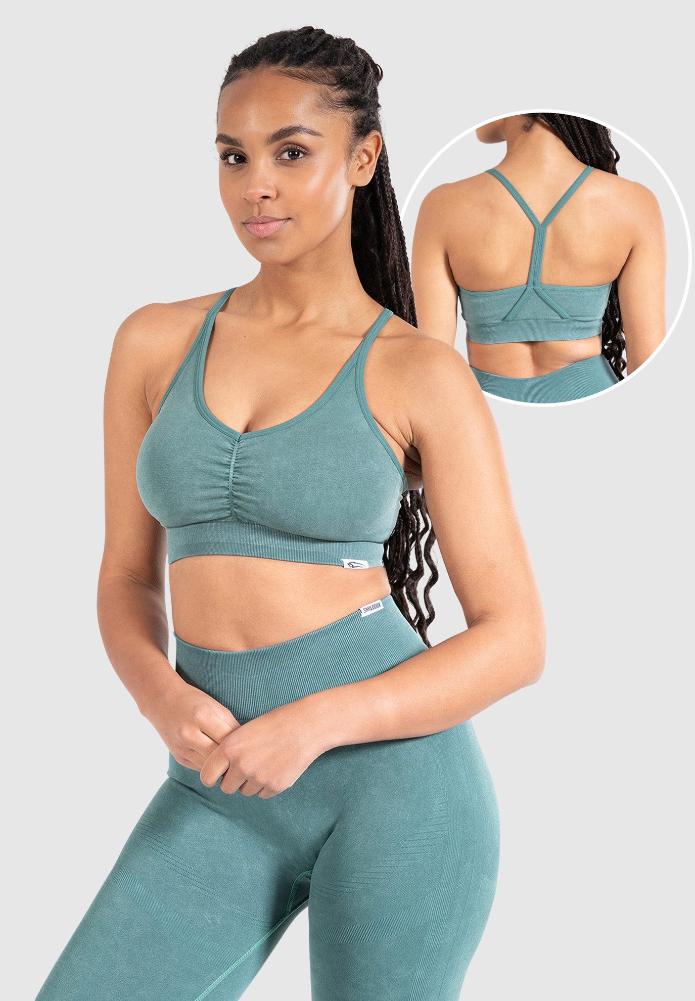 Smilodox Sport-BH Batik Acid Scrunch, Rutschfester günstig online kaufen