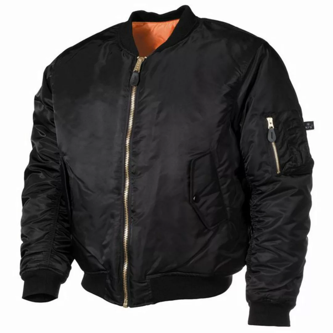 MFH Bomberjacke US Pilotenjacke MA1, Mod., schwarz - XS Paspeltaschen mit P günstig online kaufen