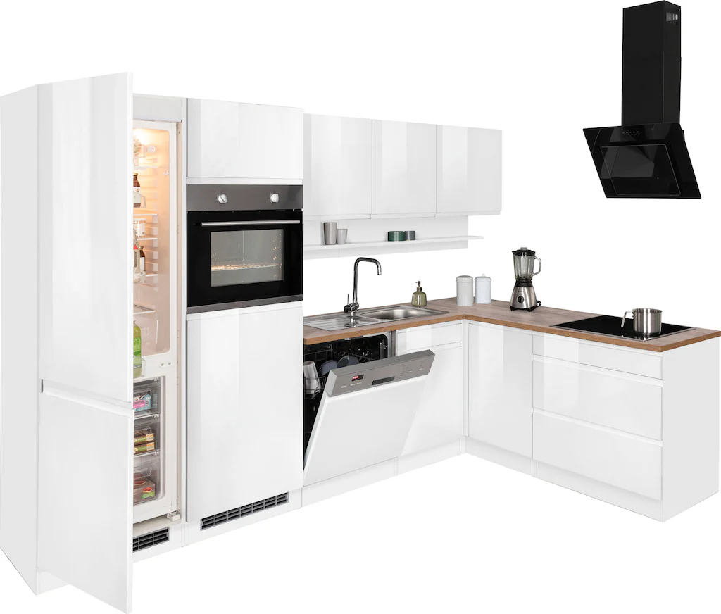 Kochstation Küche "KS-Virginia", Stellbreite 290/190 cm cm, wahlweise mit I günstig online kaufen