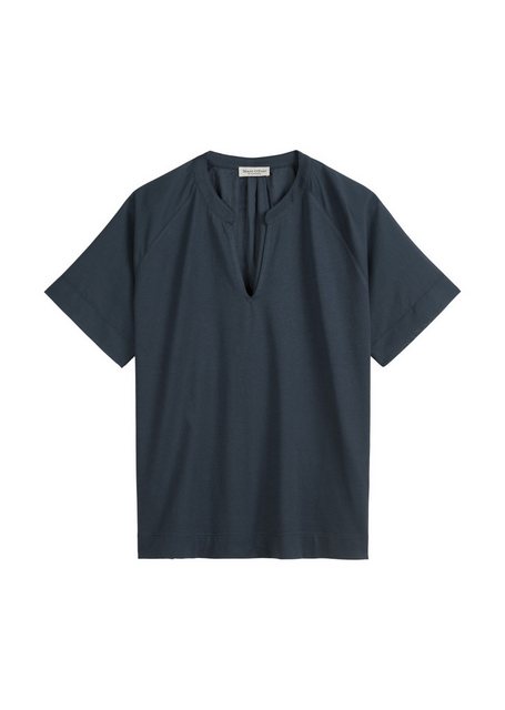 Marc O'Polo Shirtbluse Jersey blouse, short sleeve with wo günstig online kaufen