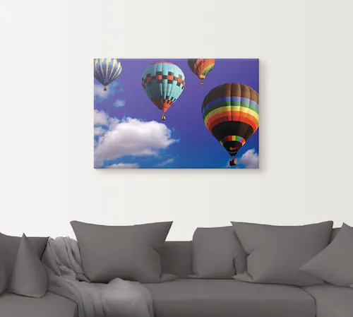 Artland Leinwandbild "Heißluftballons am Himmel", Ballonfahren, (1 St.), au günstig online kaufen