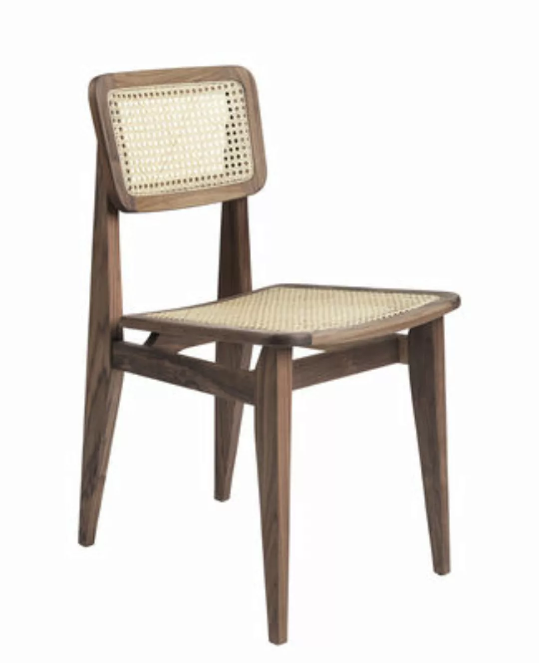 Stuhl C-Chair faser beige holz natur / Rattangeflecht - Neuauflage des Orig günstig online kaufen
