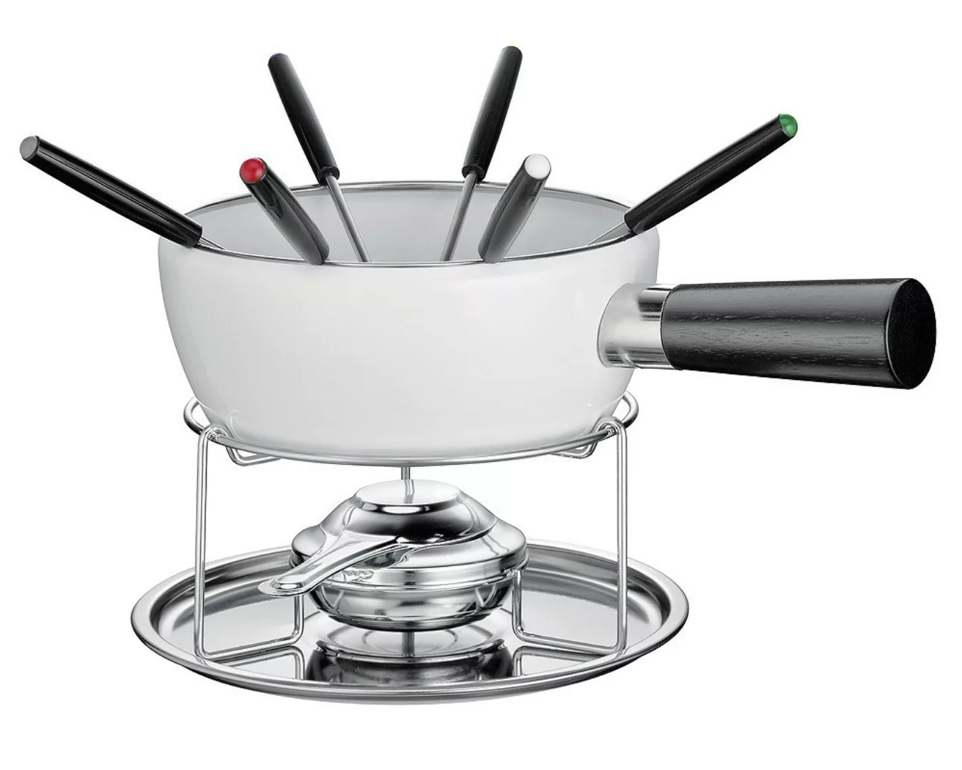 Küchenprofi Käsefondue Set LAUSANNE Edelstahl Weiß günstig online kaufen