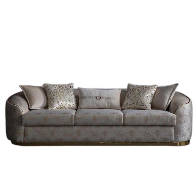 Xlmoebel Sofa Elegante Sofa Ovaler Dreisitzer Empfangsbereich Möbelstücke, günstig online kaufen