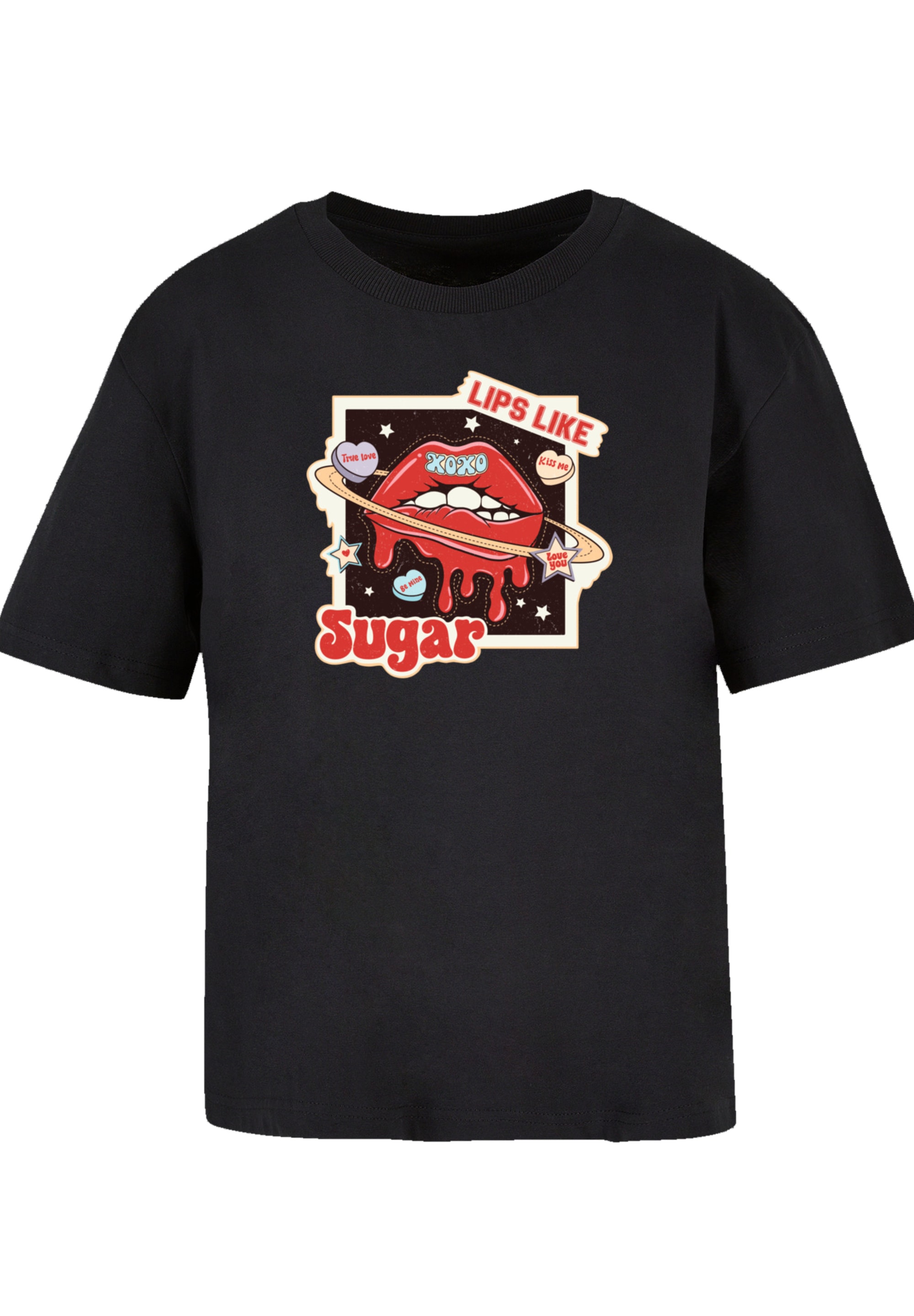 F4NT4STIC T-Shirt "Lips like sugar retro fashion Valentinstag", Premium Qua günstig online kaufen