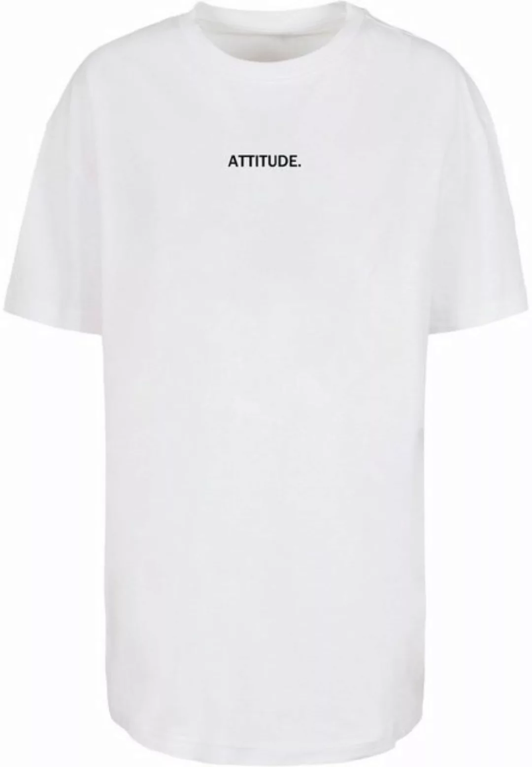 Merchcode T-Shirt Merchcode Damen Ladies Attitude Oversized Boyfriend Tee ( günstig online kaufen