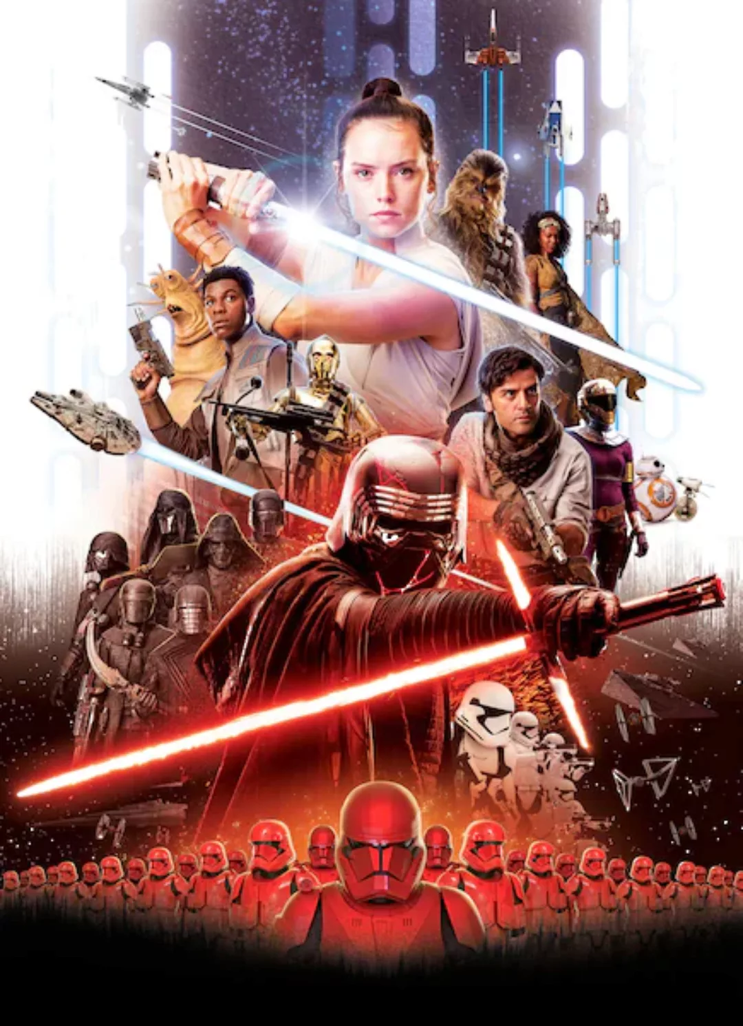 Komar Fototapete STAR WARS EP9 Movie Poster Rey  184 x 254 cm günstig online kaufen