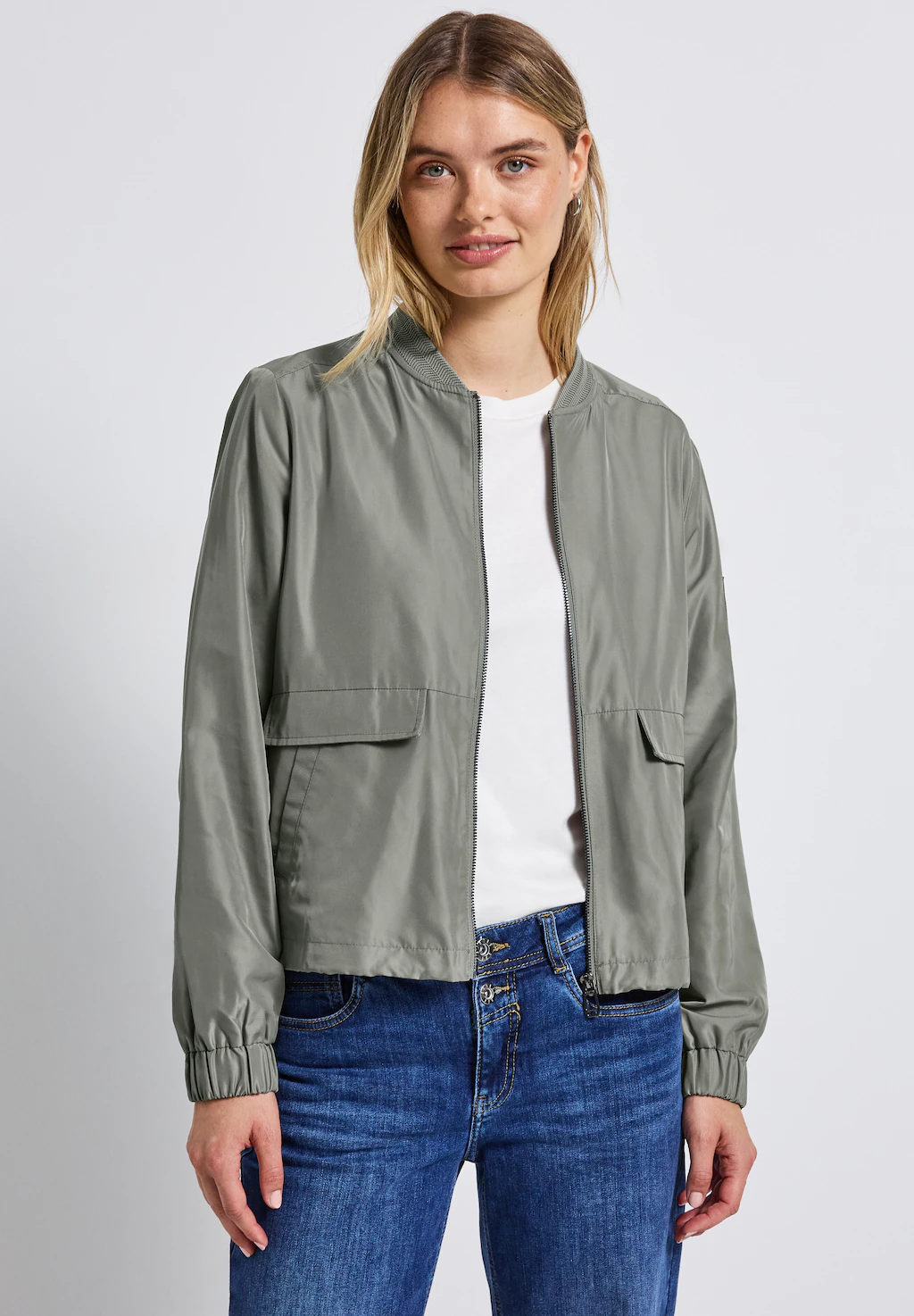 STREET ONE Blouson, ohne Kapuze, mit Elastikbund an den Ärmeln günstig online kaufen