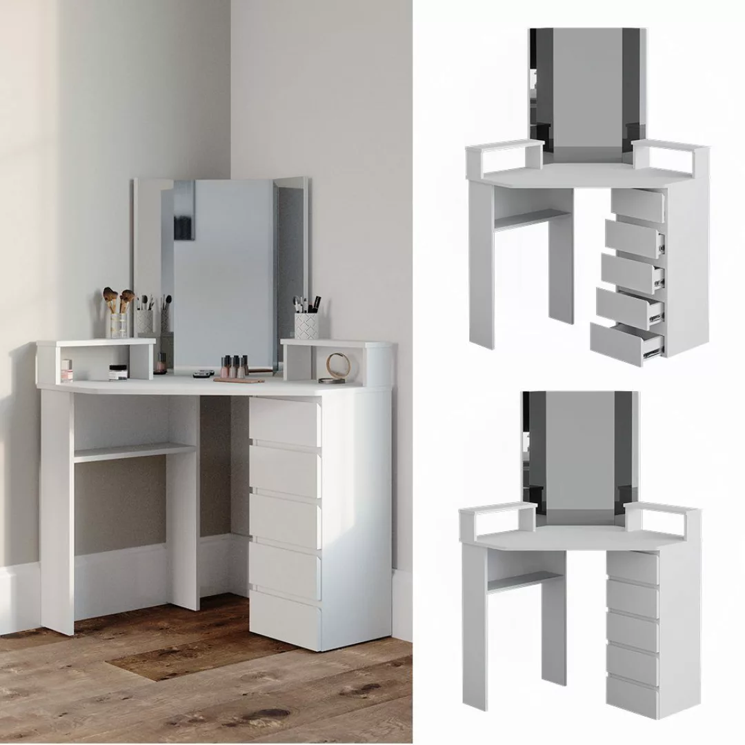 Vicco Schminktisch Tilda, Weiß, 113.3 cm günstig online kaufen