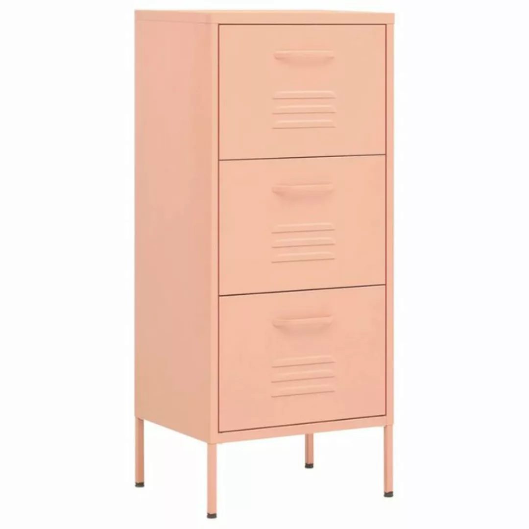 vidaXL Aktenschrank Lagerschrank Rosa 42,5x35x101,5 cm Stahl günstig online kaufen