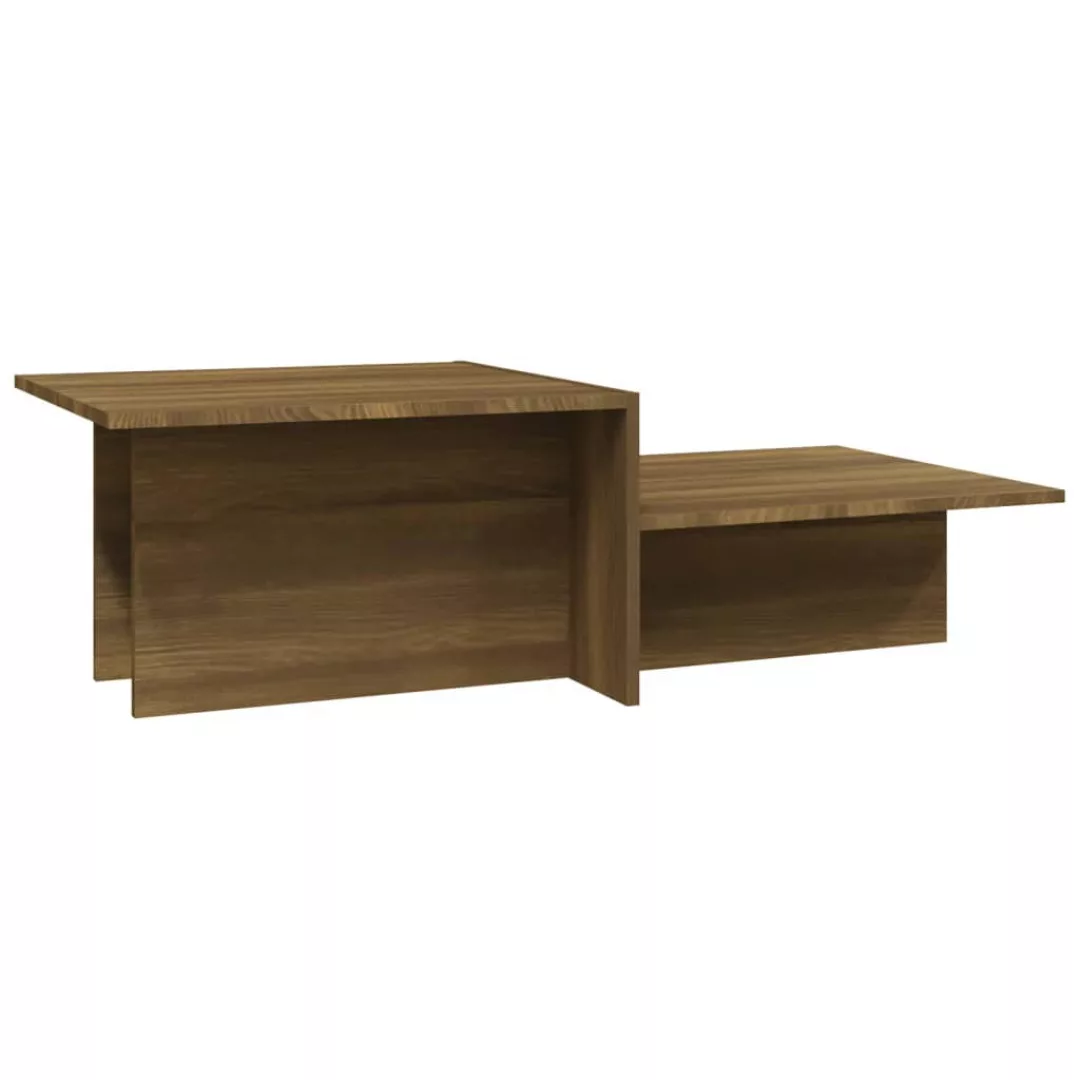 Vidaxl Couchtisch Braun Eichen-optik 111,5x50x33 Cm Holzwerkstoff günstig online kaufen